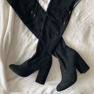 Steve Madden Norri Over the Knee Black Boots 7.5